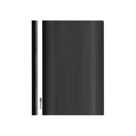 Plastikinis segtuvėlis skaidriu viršeliu, EconoMix, A5+, juodos sp.