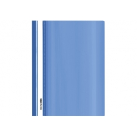 Plastikinis segtuvėlis skaidriu viršeliu, EconoMix, A5+, mėlynos sp.