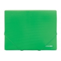 Plastikinis dėklas su guma, EconoMix, A4, 500mkr, žalios sp.