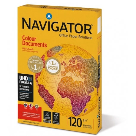 Biuro kopijavimo popierius NAVIGATOR Colour Documents, A4, 120gsm, 250 lapų