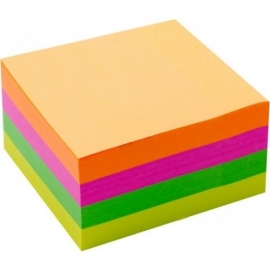 Lipnūs lapeliai užrašams, EconoMix, 75x75mm, 400 lapelių, neoninių sp.