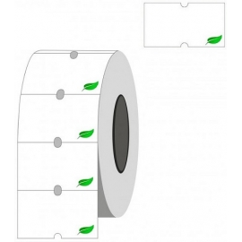 Lipnios etiketės į kainų ženklintuvus, 21,5x12mm, silpno lipnumo, 1000 etik., baltos sp.