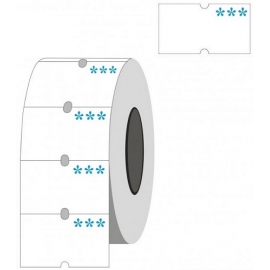 Lipnios etiketės į kainų ženklintuvus, 21,5x12mm, stipraus lipnumo, baltos sp.
