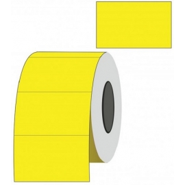 Lipnios etiketės į kainų ženklintuvus, 26x16mm, stačiak., 1000 etik., geltonos sp.