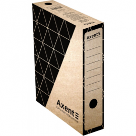 Archyvinė dėžė AXENT, A4, 350x255x80mm, rudos sp.