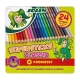 Spalvoti pieštukai 24 sp. 3D metalinėje dėžutėje SUPERSTICKS CLASSIC, Jolly