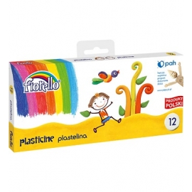 Plastilinas, Fiorello, 12 spalvų po 16g