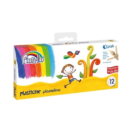 Plastilinas, Fiorello, 12 spalvų po 16g