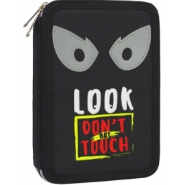 Penalas LOOK BUT DON'T TOUCH, CoolForSchool, 205x140x45mm, su 2-iem atverčiamais skyriais