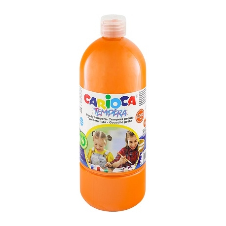 Guašas CARIOCA, 1000ml, oranžinės spalvos