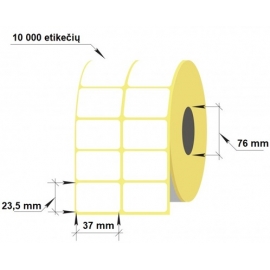 Lipnios etiketės 37x23,5/76-10000 thermal eco 2 eilių