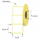 Lipnios etiketės, 1-52x40/40-1000 etik., Thermal Eco, baltos sp.
