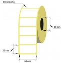 Lipnios etiketės, 1-58x30/40-900 etik., Thermal Eco, baltos sp.