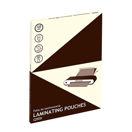 Laminavimo vokelis GRAND, A4 (216x303mm), 125mkr