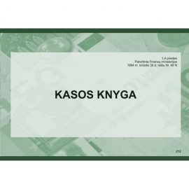 Kasos knyga A4, horizontali, pildoma kiekvieną dieną 31x2 lapų, savekopijuojanti