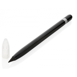 Grafitinis pieštukas XD COLLECTION, rašymo ilgis 20 000 metrų, su trintuku, juodos sp. aliuminio korpusas