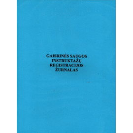 Gaisrinės saugos instruktažų registracijos žurnalas A4, vertikalus, 12 lapų