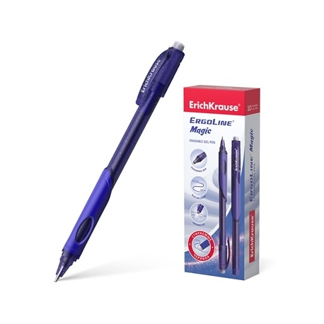 Ištrinamas gelinis rašiklis ERGOLINE MAGIC, ErichKrause, storis 0.5mm, mėlynos sp.