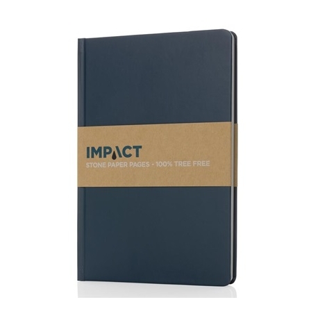 Užrašų knyga IMPACT, XD COLLECTION, A5, 64 lapai, 58gsm, linija, akmens dulkių popierius, kietas mėlynos sp. viršelis