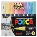 Markerių rinkinys POSCA PC-1M SOFT Color, 8 vnt.